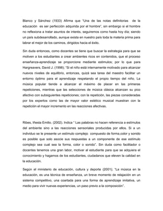 Ensayo musica electronica