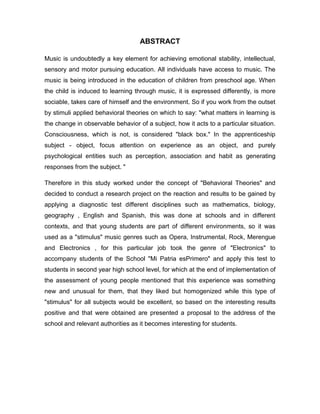 Ensayo musica electronica