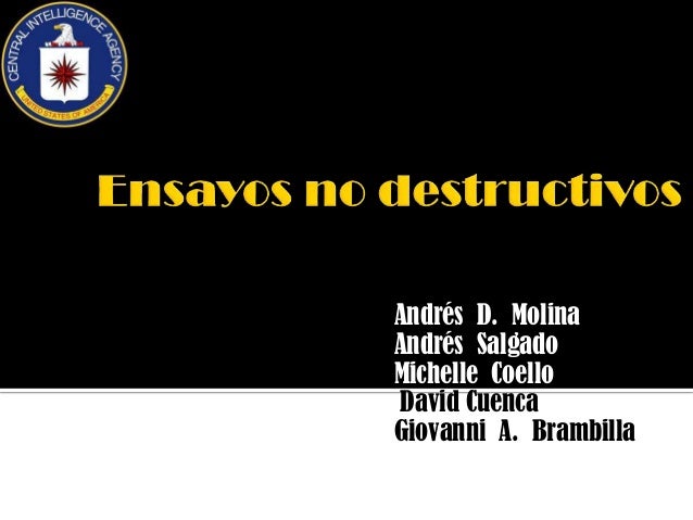Ensayos no destructivos