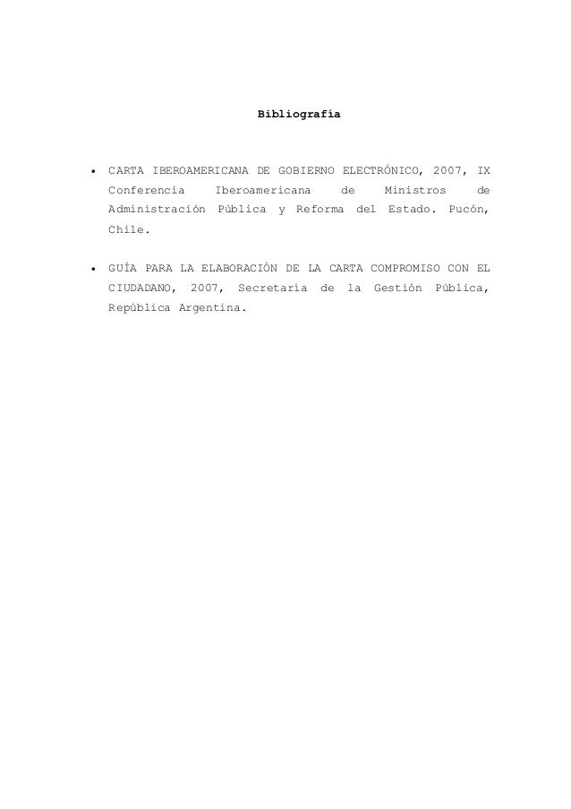Carta Iberoamericana De Gestion De La Calidad En La 