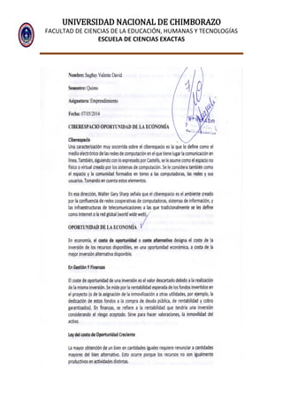 UNIVERSIDAD NACIONAL DE CHIMBORAZO
FACULTAD DE CIENCIAS DE LA EDUCACIÓN, HUMANAS Y TECNOLOGÍAS
ESCUELA DE CIENCIAS EXACTAS
 