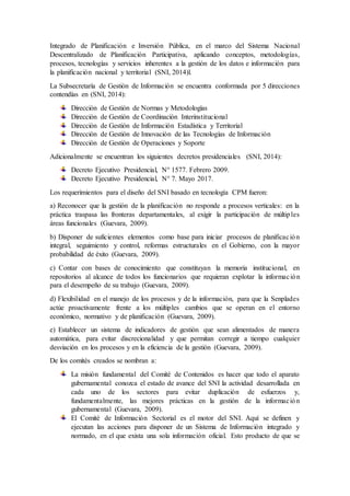 EL SISTEMA NACIONAL DE INFORMACIÓN (SNI) Y SU AMPARO EN LAS LEYES | DOCX