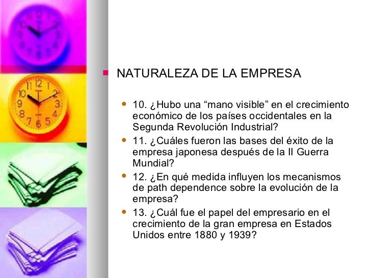 Taller de ensayo Orígenes de la empresa moderna