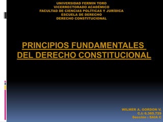 UNIVERSIDAD FERMIN TORO
VICERRECTORADO ACADÉMICO
FACULTAD DE CIENCIAS POLÍTICAS Y JURÍDICA
ESCUELA DE DERECHO
DERECHO CONS...