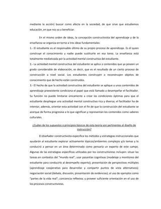 Ensayo teorias educativas | DOCX
