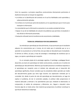 Ensayo teorias educativas | DOCX