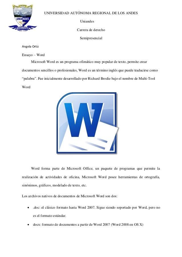 Ensayo Word