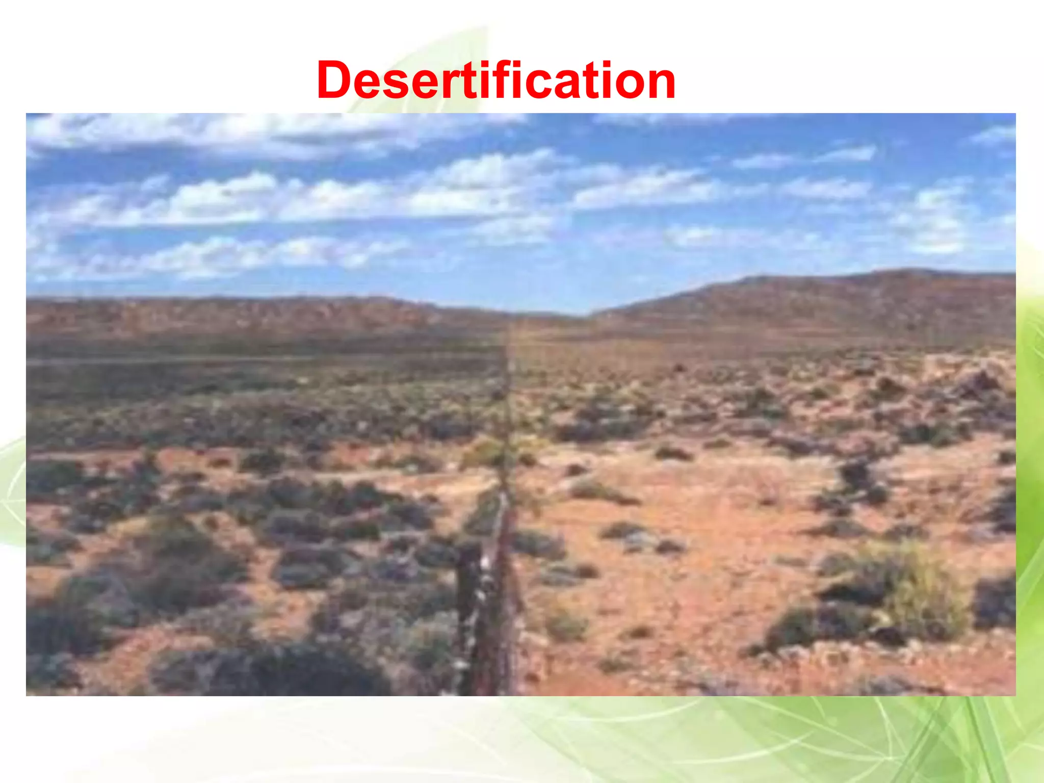 Desertification
 