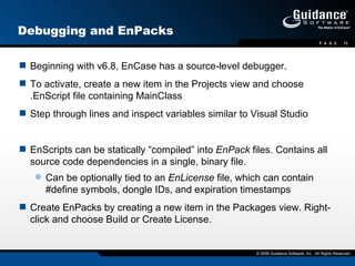 EnScript Workshop | PPT