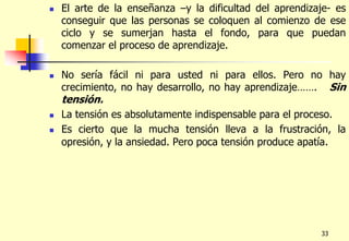 En muchas escuelas dominicales estamos descubriendo que conseguimos mayor número de maestros comprometidos, por introducirlos gradualmente en el proceso de enseñanza. Entonces se habitúan.9