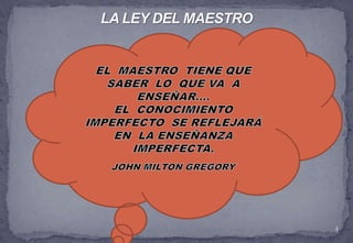 Todas estas leyes las podemos resumir a una pasión por comunicar.