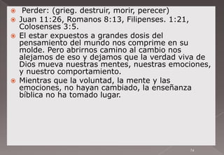 ¿Qué relación tiene el ser cristiano con sus pensamientos?