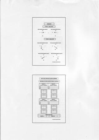AMAGOS
ATRÁS • ADELANTE
Atrás derecho/Atrás ilquierdo
AT
Atrás izquierdo/Atrás derecho
AT
o ___... 1
+--•
ATRÁS· ADELANTE
Atrás derecho/Adelante derecho Atrás ilquierdo/Adelante derecho
AT AT
AD AD
Atrás ilquierdo/Adelante derecho Atrás izquierdo/Adelante izquierdo
AT AT
AD AD
ACTA DE LUCHA DE LUCHA CANARIA
SISTEMA DE TODOS CONTRA TODOS; 2 CONTRA 2
Equipo A
Nombre y apellidos
Al
Bl
m
mEquipo A
Nombre y apellidos
Al
al
m
m
11
21
11
21
EqulpoB
Nombre y apellidos
m
mEquipo B
Nombre y apellidos
m
mRESULTADO FINAL
EQUIPO A EQUIPOS
 