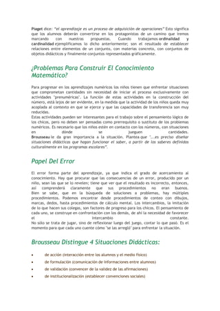Enseñanza de la matemática en el nivel inicial | DOCX