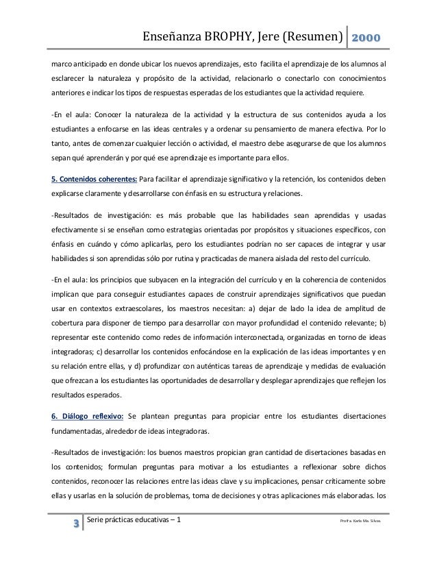 LA ENSEANZA JERE BROPHY PDF