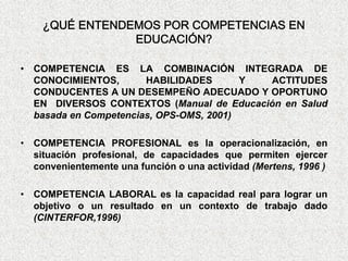 Enseñar po Competencias en MéXico