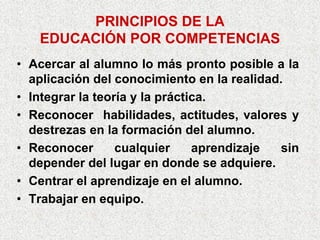 Enseñar po Competencias en MéXico