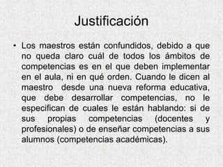 Enseñar po Competencias en MéXico