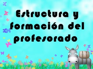 Estructura y
formación del
profesorado
 