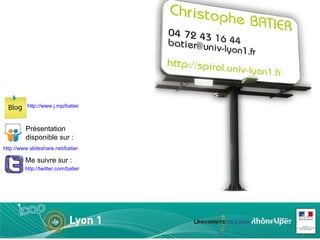 http://www.slideshare.net/batier Présentation  disponible sur : http://twitter.com/batier Me suivre sur :  http://www.j.mp/batier 