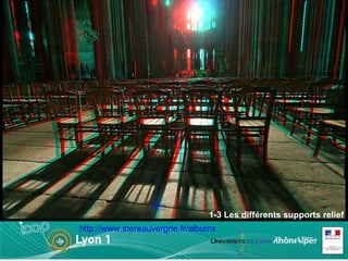 1-3 Les différents supports relief David Romeuf-CathedraleClermont Ferrand http://www.stereauvergne.fr/albums 