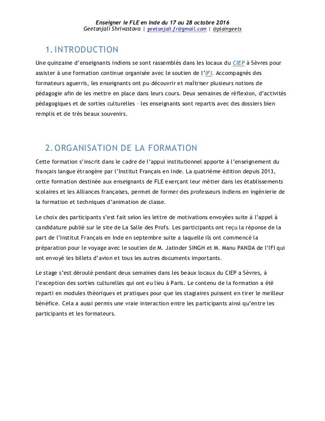 Lettre De Motivation Stage Fle QN88  Montrealeast