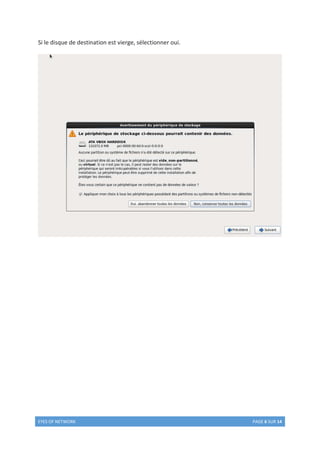 EYES OF NETWORK PAGE 6 SUR 14
Si le disque de destination est vierge, sélectionner oui.
 