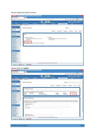 éêëìíîï ðîñ îòìóôîõîöíñ ôé÷î 6 ñìï 6
Ne pas oublier de restart le service.
Cliquer enfin sur restart.
 