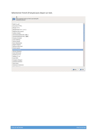 EYES OF NETWORK PAGE 3 SUR 14
Sélectionner French (Français) puis cliquer sur next.
 
