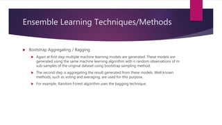 Ensemble learning | PPTX