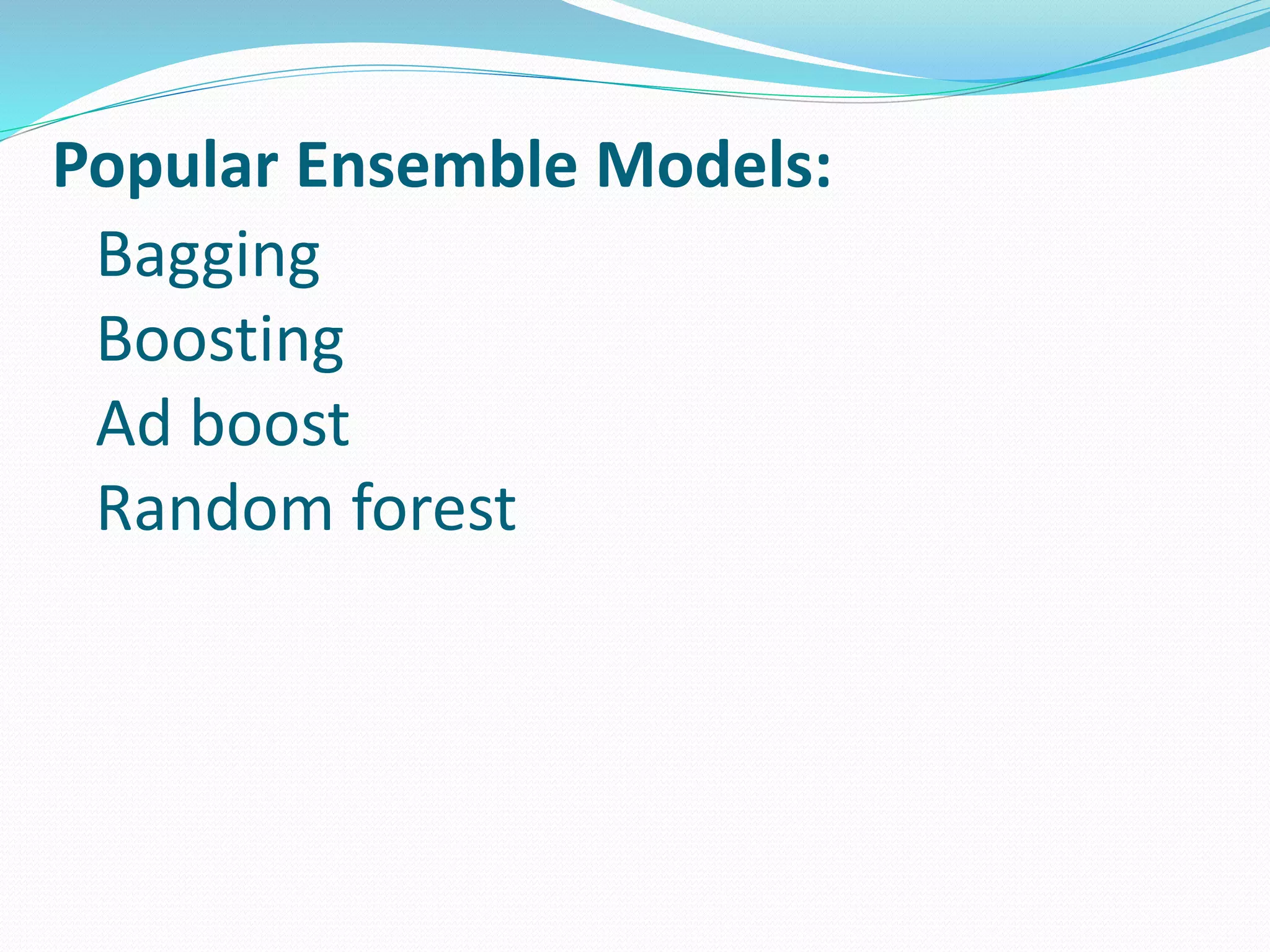 Ensemble learning | PPTX