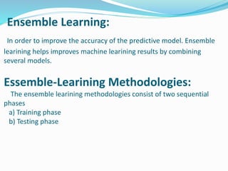Ensemble learning | PPTX