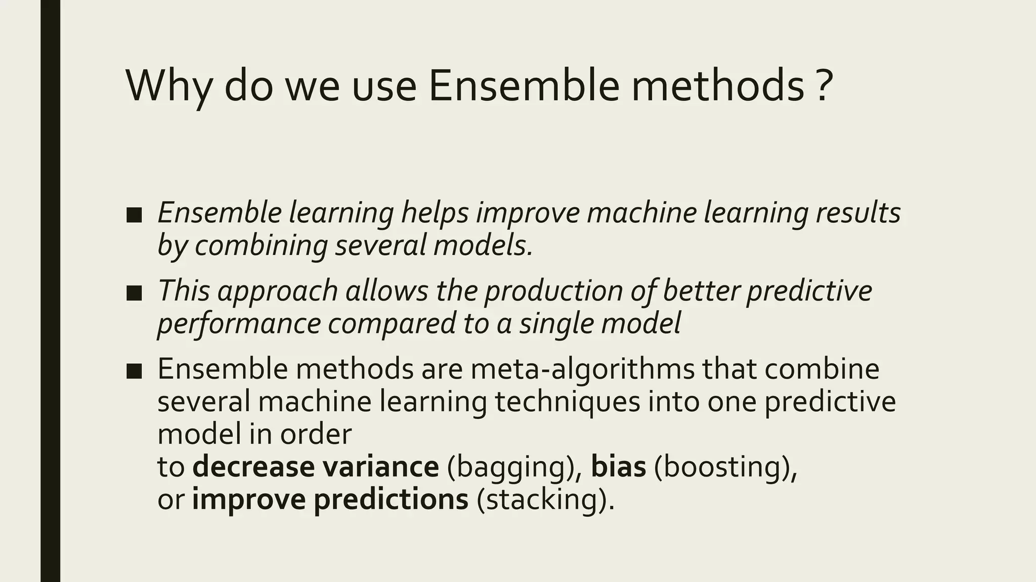 Ensemble methods in machine learning | PPT