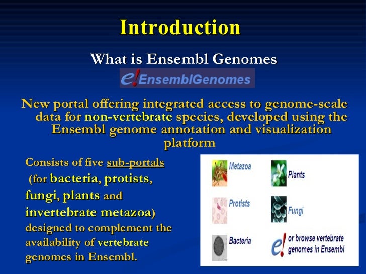 Ensembl genome