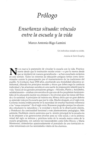 Ensenanza situada vinculo_entre_la_escuela_y_la_vida