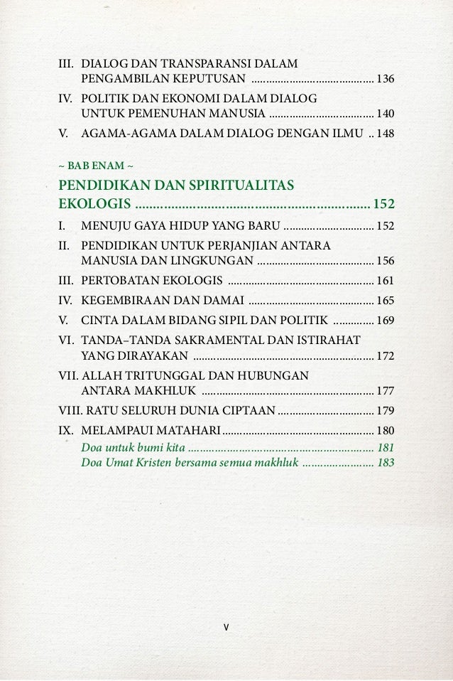 Ensiklik laodato si indonesia Ensiklik laodato si indonesia