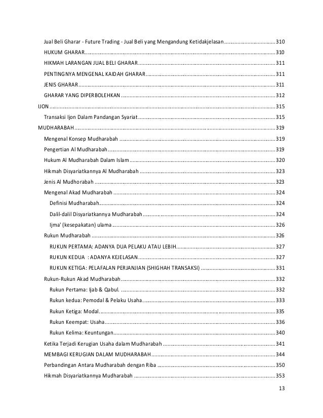 Hukum trading option dalam islam