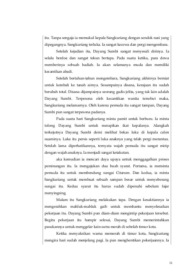 Contoh Cerita Rakyat Jawa Barat - Contoh M
