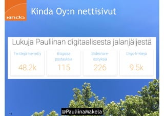 @PauliinaMakela!11
Kinda Oy:n nettisivut
 