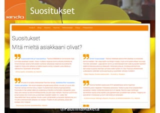 @PauliinaMakela!57
Suositukset
 