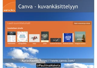 !79
Kuvasitaatti: https://www.canva.com/
Canva - kuvankäsittelyyn
@PauliinaMakela
 