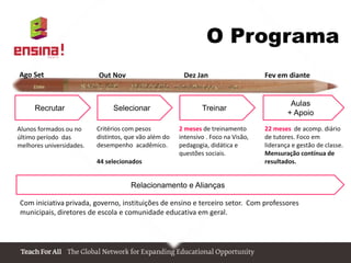 A QUESTÃO DA EDUCAÇÃO É URGENTE.