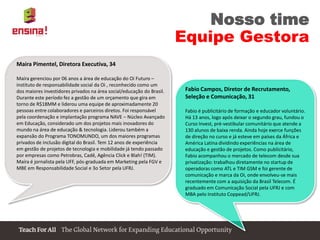 O problemaDRIVERS DO PROBLEMAO PROBLEMAIMPACTO SOCIO-ECONÔMICO Baixo investimento em educação
