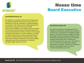  Desafios das escolas (ex., gestão)