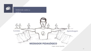 Refletindo sobre a
prática
Cursistas Aprendizagem
MEDIADOR PEDAGÓGICO
Imagem: Marcelo Figueiredo
10