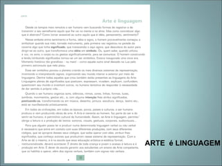ARTE é LINGUAGEM
 
