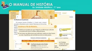 O MANUAL DE HISTÓRIA
Ex: Unidade didática | 7.º ano
 