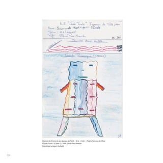 226
Diretoria de Ensino de Jaú (Igaraçu doTietê) / Arte – Ciclo I – Projeto Percurso do Olhar
EE JoãoTuschi / 2ª Série C / Profª. Sônia Pires Almeida
Criando personagem (cabelo)
 