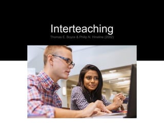 Interteaching
Thomas E. Boyce & Philip N. Hineline (2002)

 