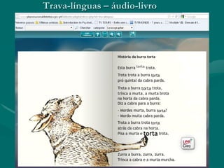 Trava-línguas – áudio-livro
 
